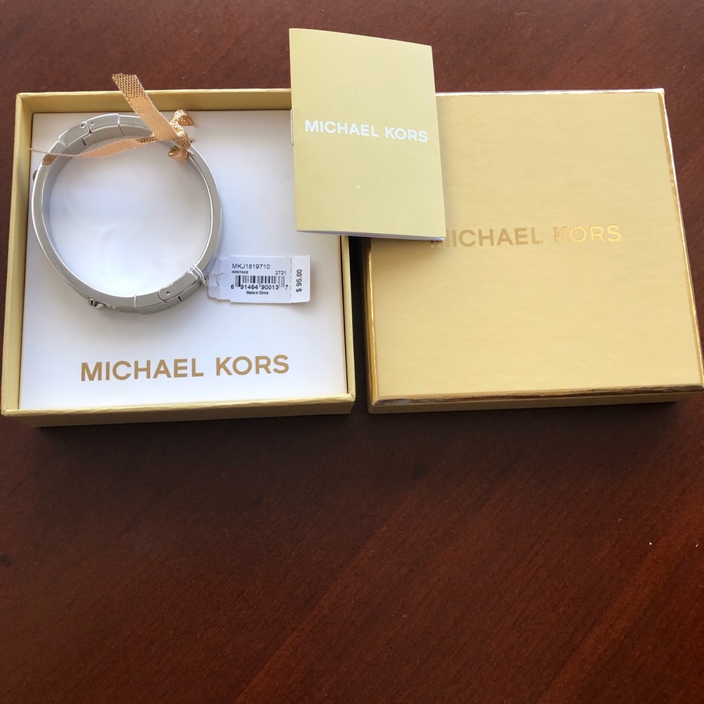 Michael Kors silver pave Chrystal bracelet